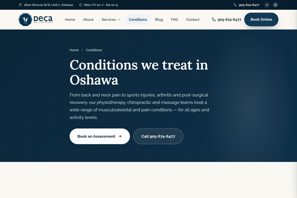 DECA conditions hub page