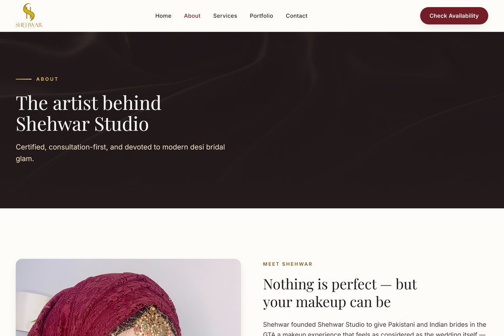 Shehwar Studio about page